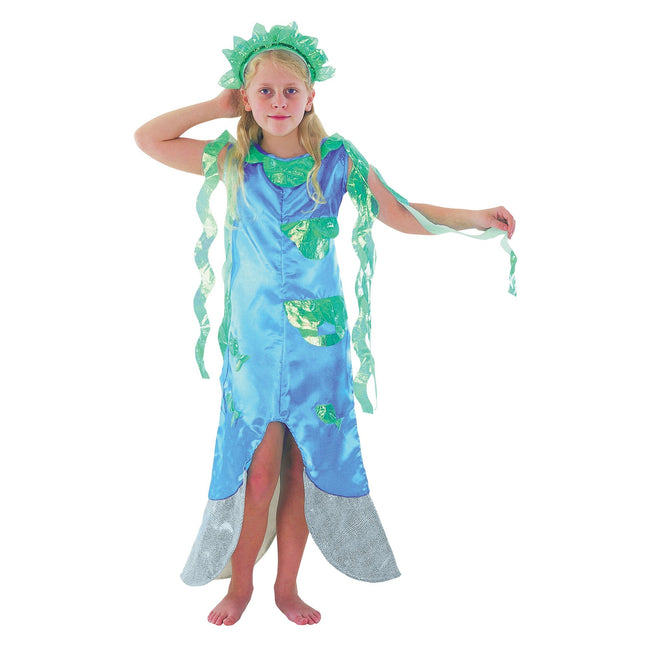 Hellblau-Grün - Front - Bristol Novelty Kinder Meerjungfrauenkostüm