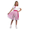 Weiß-Pink - Front - Bristol Novelty Kinder Teeny-Bopper-Kostüm im Stil der 50er-Jahre