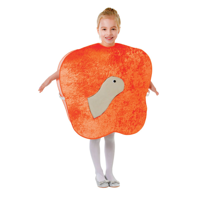 Orange - Front - Bristol Novelty Kinder Pfirsich-Kostüm mit Wurm