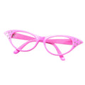 Pink - Front - Bristol Novelty Damen Brille im 50er-Jahre-Stil