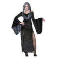 Schwarz - Front - Bristol Novelty Damen Kleid mit gespenstischem Design