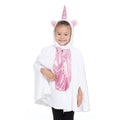 Weiß-Pink - Front - Bristol Novelty Kinder - Mädchen Einhorn-Poncho mit Kapuze