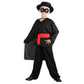 Schwarz-Rot - Front - Bristol Novelty Kinder - Jungen Kostüm Bandit