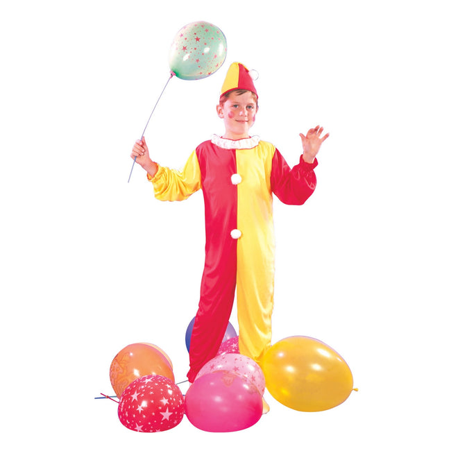 Rot-Gelb - Front - Bristol Novelty Kinder Clown-Kostüm