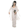 Weiß - Front - Bristol Novelty - "Haunted Bride" Kostüm-Kleid für Damen - Halloween