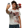 Weiß-Rot - Front - Rubies - "Clown Selfie Shocker" Kostüm für Herren