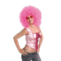 Pink - Front - Bristol Novelty - Perücke ‘Afro‘ Damen