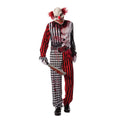 Rot-Schwarz-Weiß - Front - Rubies - "Evil Clown" Kostüm - Herren