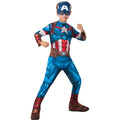 Blau-Rot-Weiß - Front - Captain America - Kostüm - Jungen