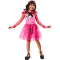 Pink-Weiß-Schwarz - Front - Monster High - "Deluxe" Kostüm-Kleid ‘” ’Draculaura“ - Kinder