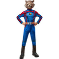 Blau-Rot - Front - Guardians Of The Galaxy - "Deluxe" Kostüm ‘” ’"Rocket Raccoon"“ - Jungen