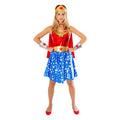 Rot-Blau-Gold - Front - Wonder Woman - "Deluxe" Kostüm - Damen