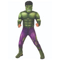 Grün-Violett - Front - The Avengers - "Deluxe" Kostüm ‘” ’"Hulk"“ - Kinder