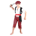 Rot-Schwarz-Weiß - Front - Bristol Novelty - "Pirate" Kostüm Set für Jungen