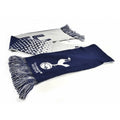 Marineblau-Weiß - Front - Tottenham Hotspur Jacquard Fade Design Schal
