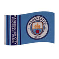 Blau - Back - Manchester City FC Wordmark Streifen Flagge
