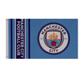 Blau - Front - Manchester City FC Wordmark Streifen Flagge