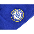 Königsblau - Back - Chelsea FC Strick-Beanie mit Wappen