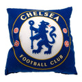 Blau-Weiß - Front - Chelsea FC Fußball Wappen Zierkissen