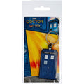 Blau - Back - Doctor Who -  Gummi Schlüsselanhänger Tardis