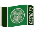 Grün-Schwarz-Weiß - Front - Celtic FC - Fahne, Wappen