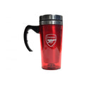 Rot-Silberfarben - Side - Arsenal FC offizieller Fußball-Reisebecher