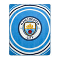 Blau-Weiß - Front - Manchester City FC - Decke, Fleece, Puls