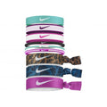 Sangria-Rot-Kräftiges Pink-gewaschenes Blaugrün - Front - Nike - Haarband (9er-Pack)