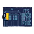 Blau-Himmelblau - Front - Doctor Who - Türmatte "Its Bigger On The Inside", Tardis