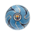 Himmelblau-Marineblau-Weiß - Front - Manchester City FC - "Cosmos" Mini-Fußball