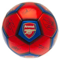 Blau-Rot - Back - Arsenal FC - "Victory Through Harmony" Fußball mit Unterschriften