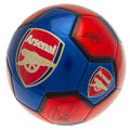 Blau-Rot - Front - Arsenal FC - "Victory Through Harmony" Fußball mit Unterschriften