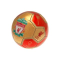 Rot-Gold - Side - Liverpool FC - Fußball mit Unterschriften