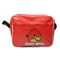 Rot-Weiß-Schwarz - Front - Angry Birds - Schultertasche, Logo