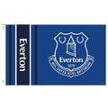 Blau-Weiß - Front - Everton FC - Fahne "Wordmark", gestreift