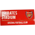 Rot-Weiß - Front - Arsenal FC - Tafel "Emirates Stadium"