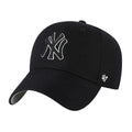 Schwarz-Weiß - Front - New York Yankees - "MVP" Baseball-Mütze