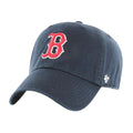 Marineblau-Rot - Front - Boston Red Sox - "Clean Up" Baseball-Mütze