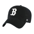 Schwarz - Front - Boston Red Sox - "Clean Up" Baseball-Mütze