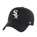 Schwarz-Weiß - Front - Chicago White Sox - "Clean Up" Baseball-Mütze