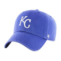 Königsblau - Front - Kansas City Royals - "Clean Up" Baseball-Mütze