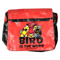 Rot-Schwarz - Front - Angry Birds - Schultertasche "The Bird Is The Word"