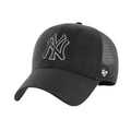 Schwarz - Front - New York Yankees - "Branson" Snapback Mütze