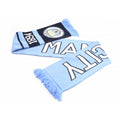 Hellblau-Marineblau-Weiß - Front - Manchester City FC Schal