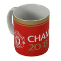 Rot-Weiß - Back - Manchester United FC offizieller Champions 2013 Becher