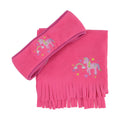 Pink - Front - Little Rider - Stirnband und Schal Set für Mädchen