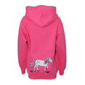 Pink - Back - British Country Collection - "Dancing Unicorn" Kapuzenpullover für Kinder