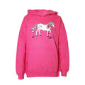 Pink - Front - British Country Collection - "Dancing Unicorn" Kapuzenpullover für Kinder