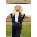 Marineblau-Pastell - Close up - Little Rider - "Dazzling Dream" Poloshirt für Mädchen