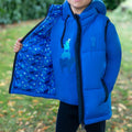 Kobaltblau - Back - Little Knight - "Farm Collection" Reitweste Wattiert für Kinder